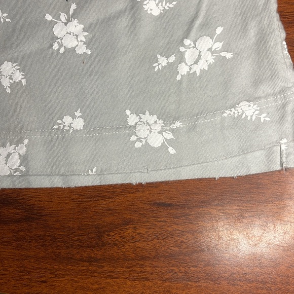 Current/Elliott Baby Blue Floral Distressed Tank Size 3 - Picture 3 of 4